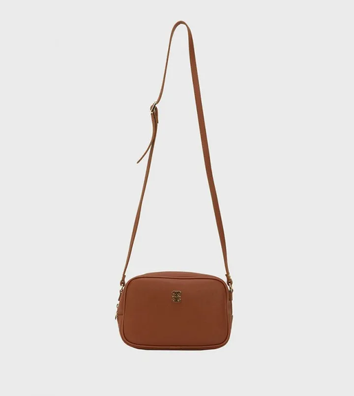 Metal Accent Crossbody Bag