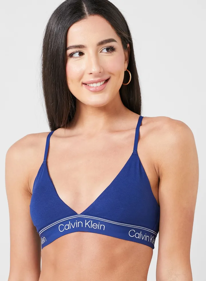 Strappy Logo Band Athletic Bra