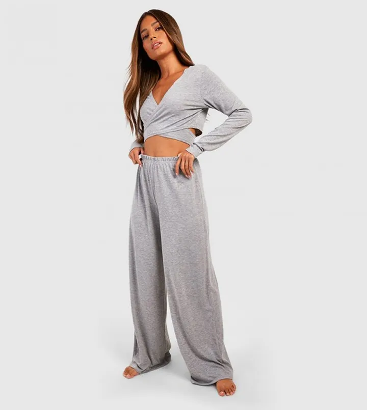 Wide Leg Soft Touch Jersey Pyjama