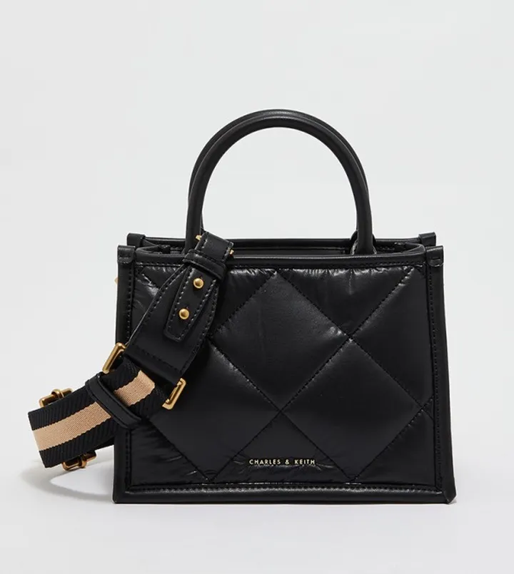 Quilted Double Handle Tote Bag