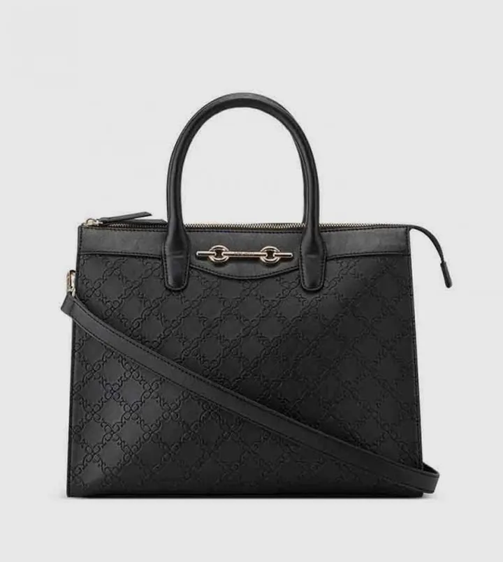 ELLENA CARRYALL Emboss Detail Satchel Bag