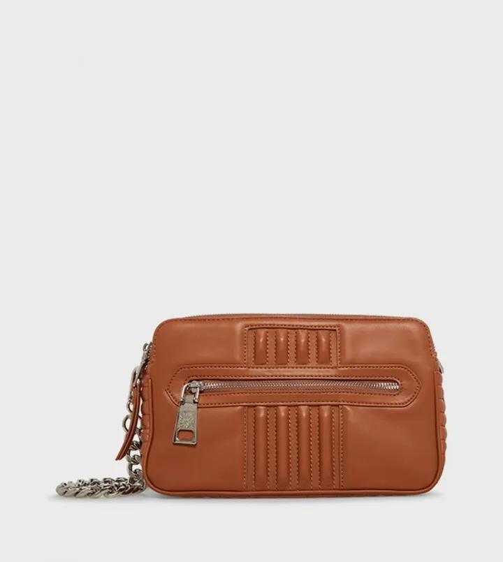 BJOVIE Quilt Detail Crossbody Bag