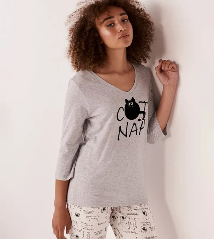 Cotton 3/4 Sleeve Shirt