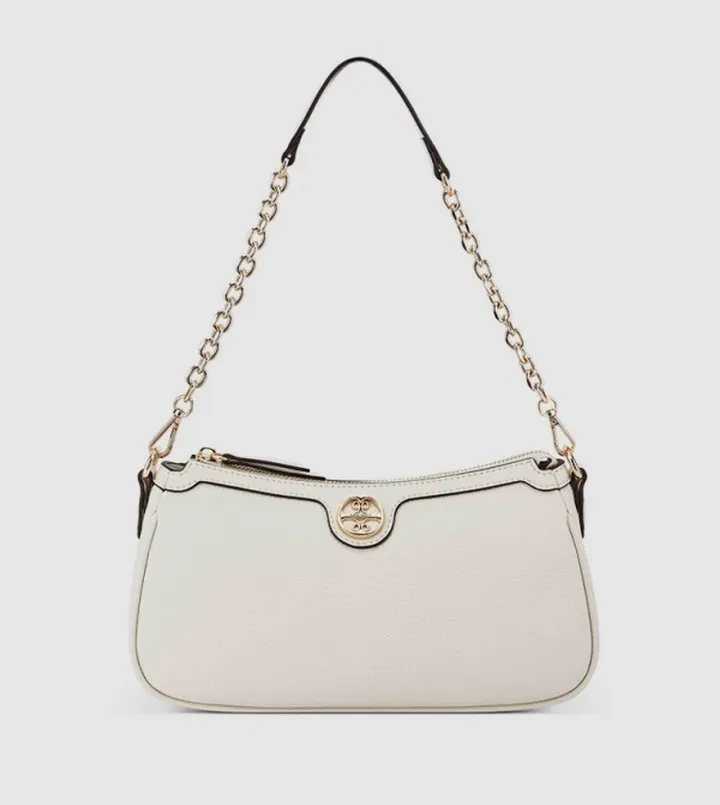 AYDIN Textured Logo Detail Shoulder Bag