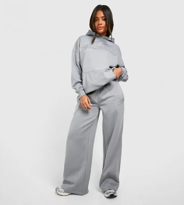 Applique Detail Wide Leg Pants