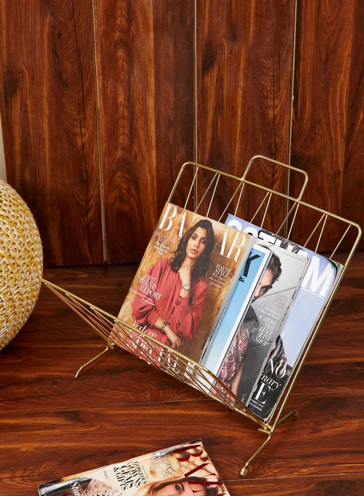 Diamond Gold Magazine Rack