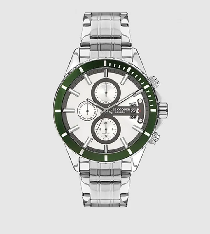 Multi-Functional Silver Dial Analog Watch