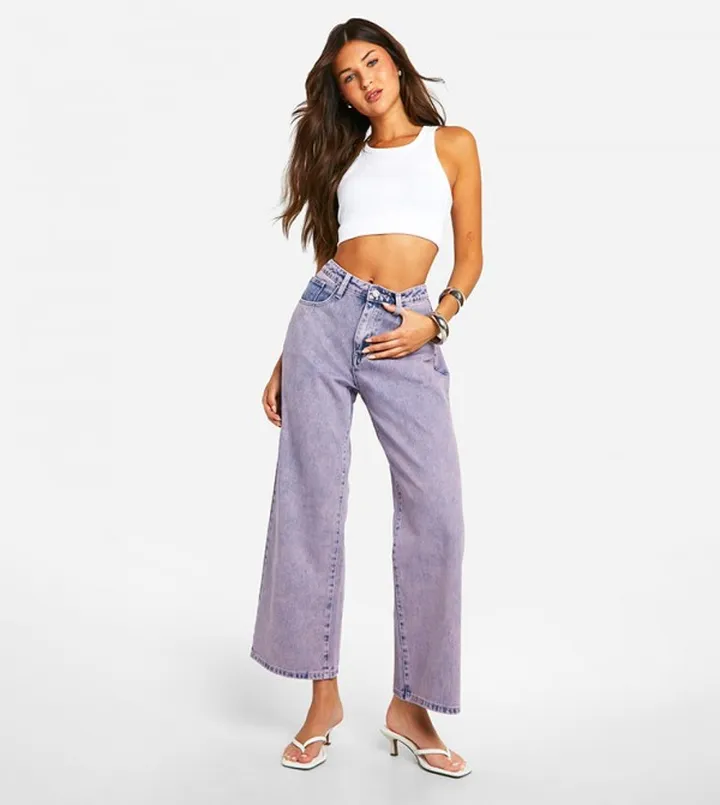 Washed Straight Fit Jeans