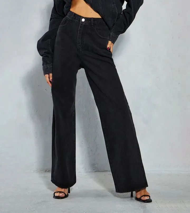 High-Rise Wide Leg Jeans