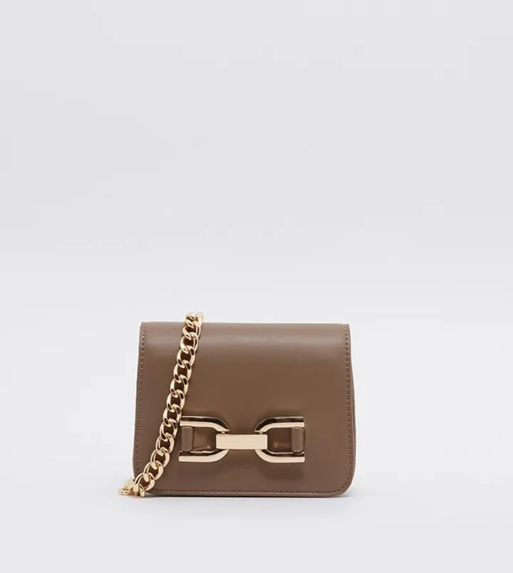 Metal Accent Crossbody Bag