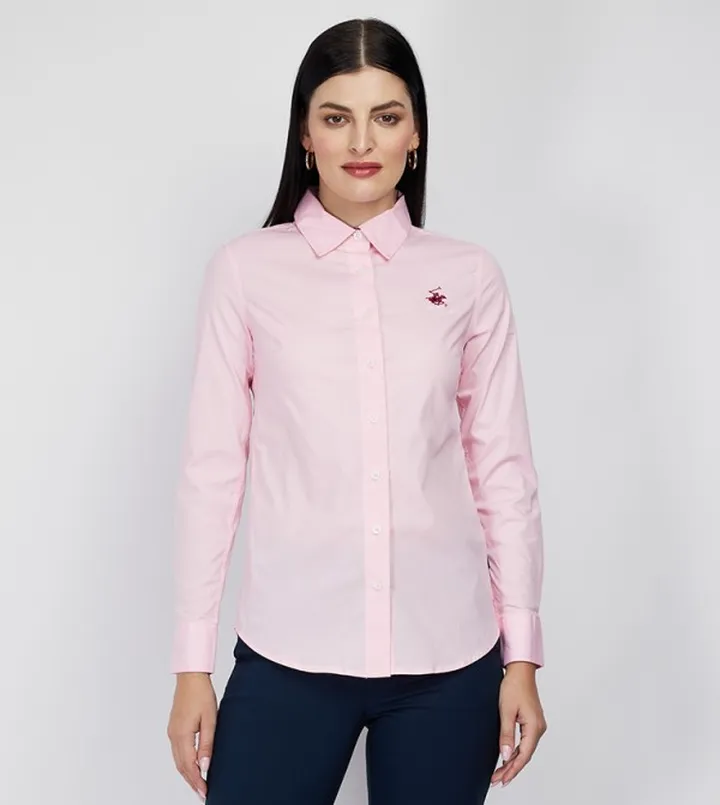 Logo Embroidered Long Sleeves Shirt