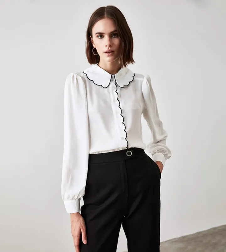 Collar Detailed Shirt