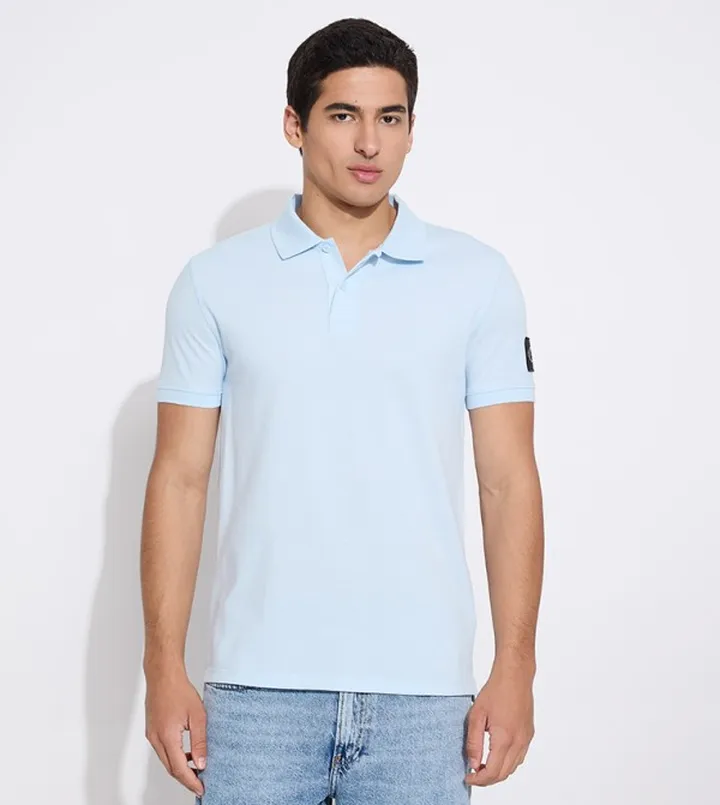 Logo Badge Detail Polo T-Shirt