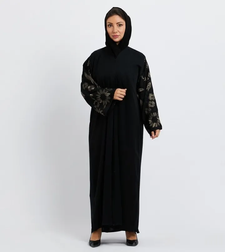 Embroidered Long Sleeves Abaya
