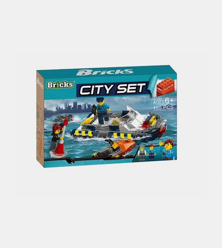 Blocks City Set - 195 Pieces