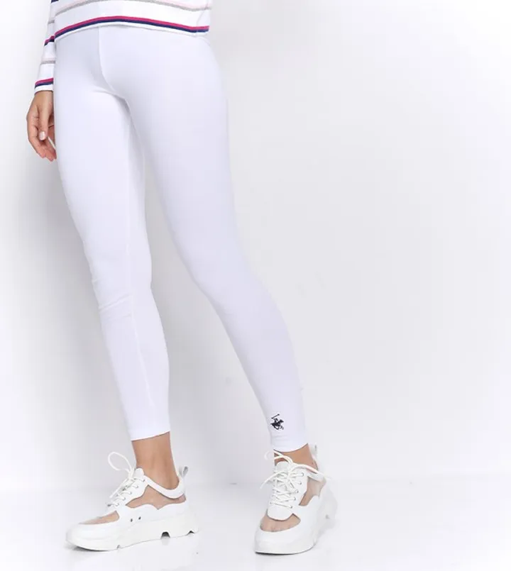 Elastic Waistband Tights - White BP L6425