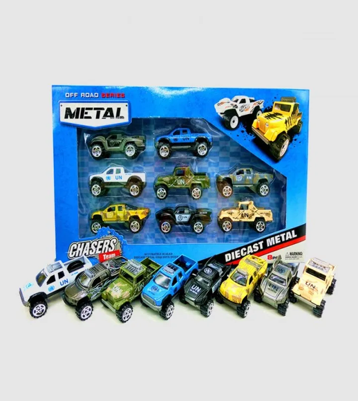 8-Piece Metal Die-Cast Car
