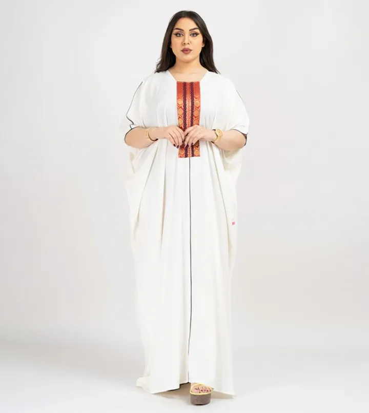 Round Neck Short Sleeves Jalabiya