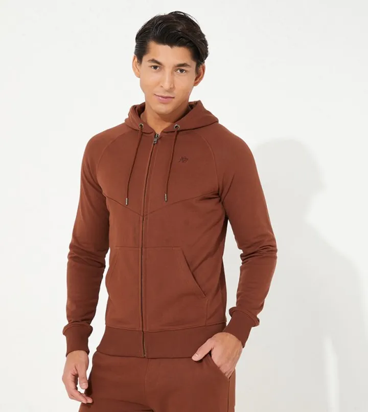 Aero Guys Solid Full Sleeve Hoodie