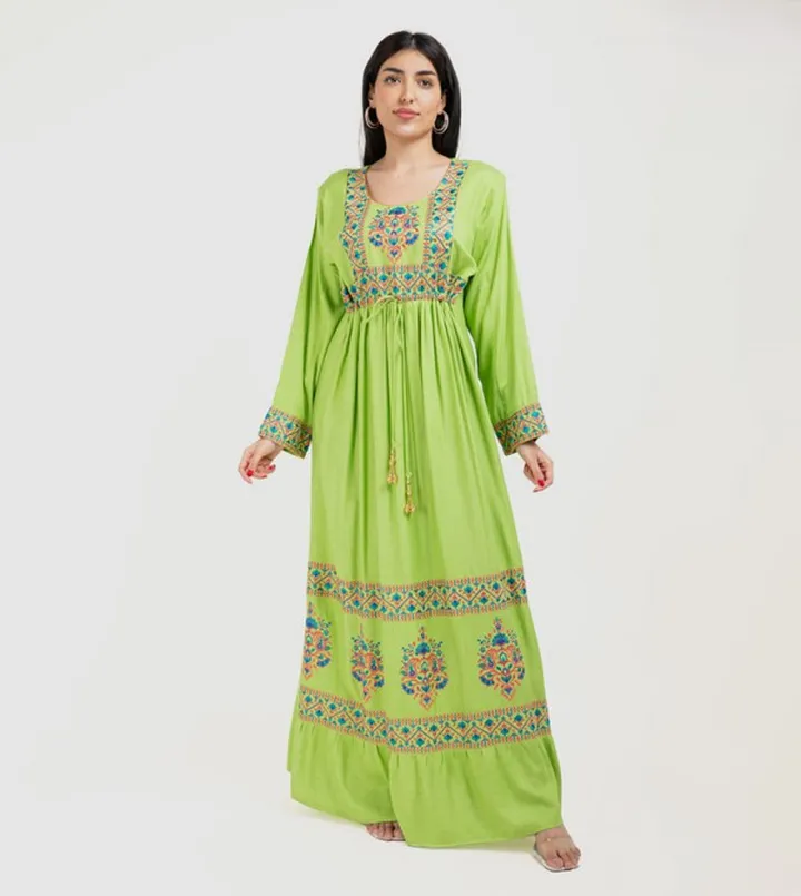 Embroidered Long Sleeves Jellabiya