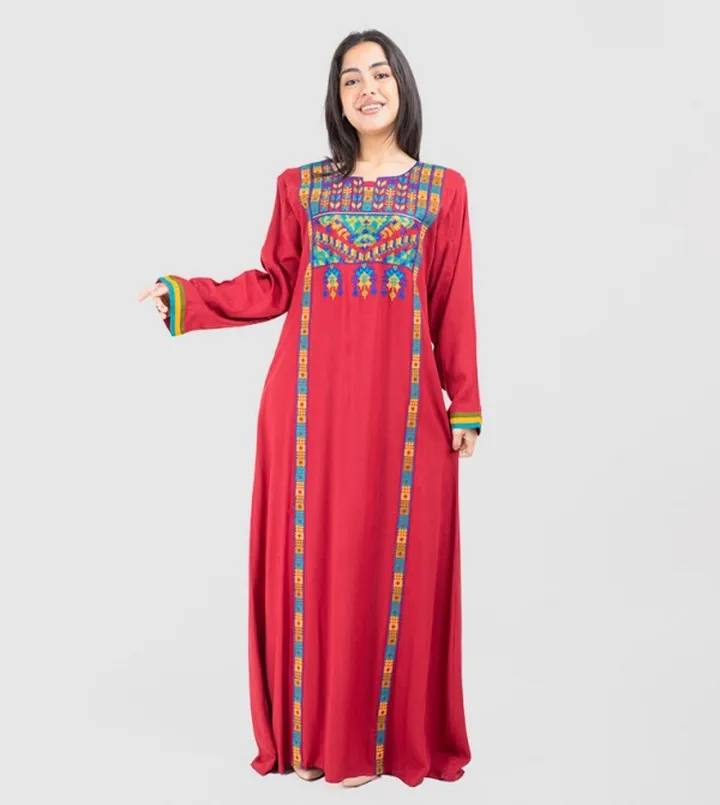 Embroidered Long Sleeves Jalabiya