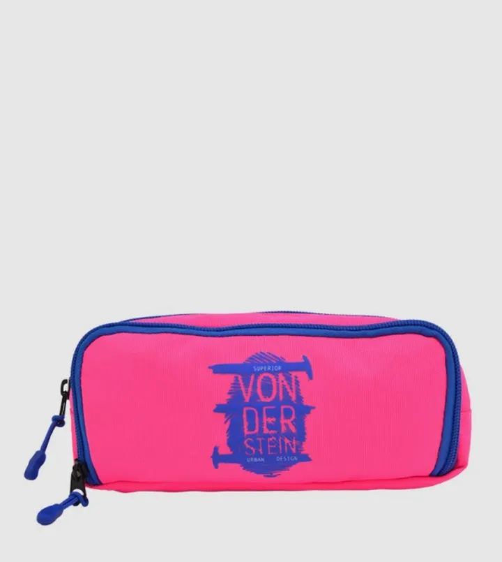 Vonderstein Neon Pink Blue Insulated Pencil Case