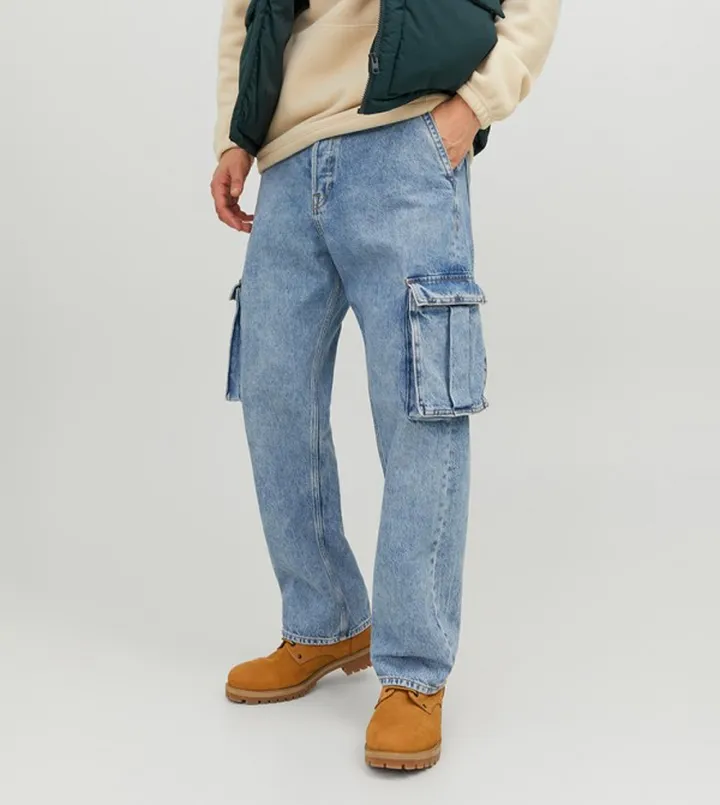 SBD 311 Faded Relaxed Fit Cargo Jeans