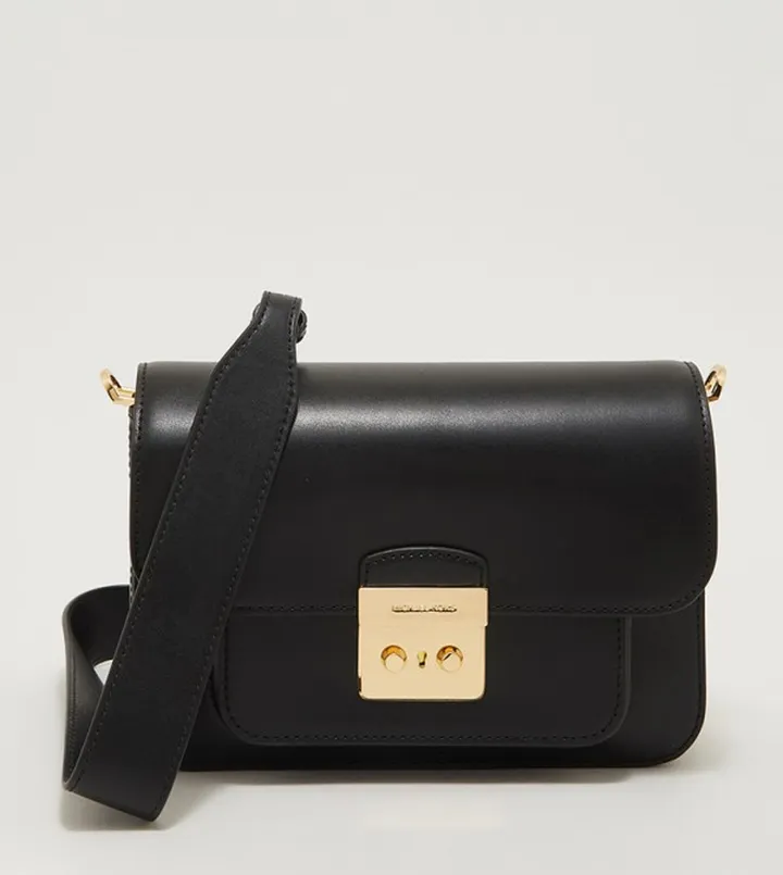Metal Accent Crossbody Bag