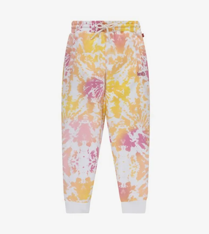 Tie Dye Knit Elastic Waist Joggers