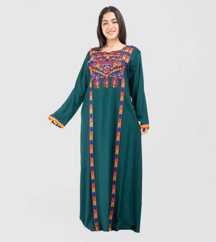 Embroidered Long Sleeves Jalabiya