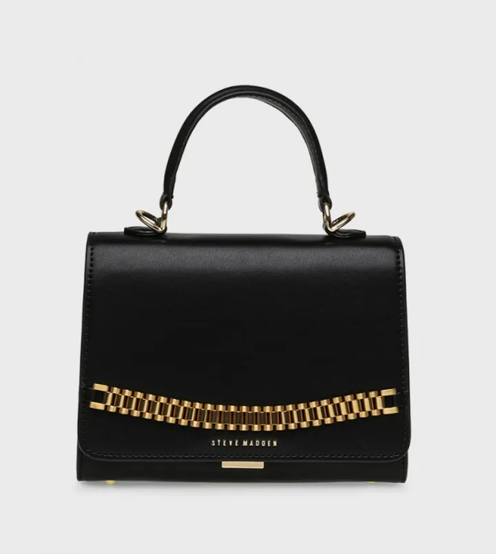 BMOMENT Metal Accent Top Handle Bag
