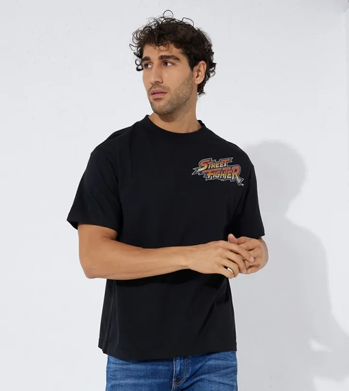 Aero Printed Oversized Casual T-Shirt