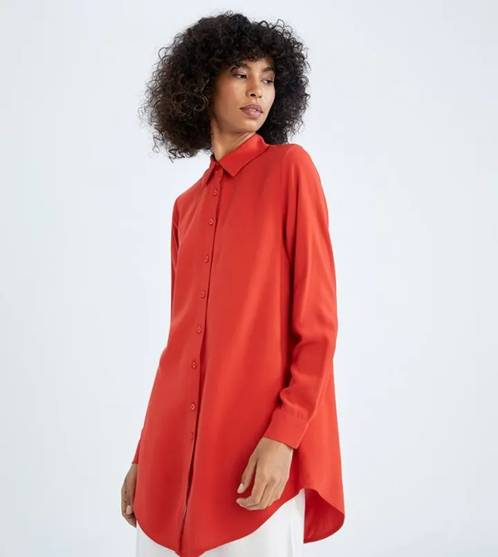 Solid Long Sleeves Tunic