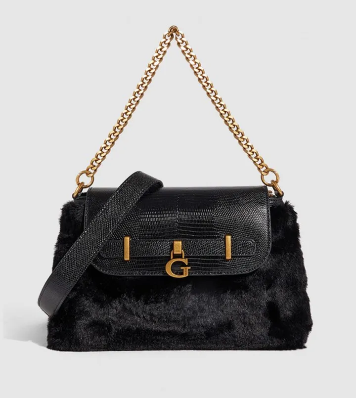 Faux Fur Shoulder Bag