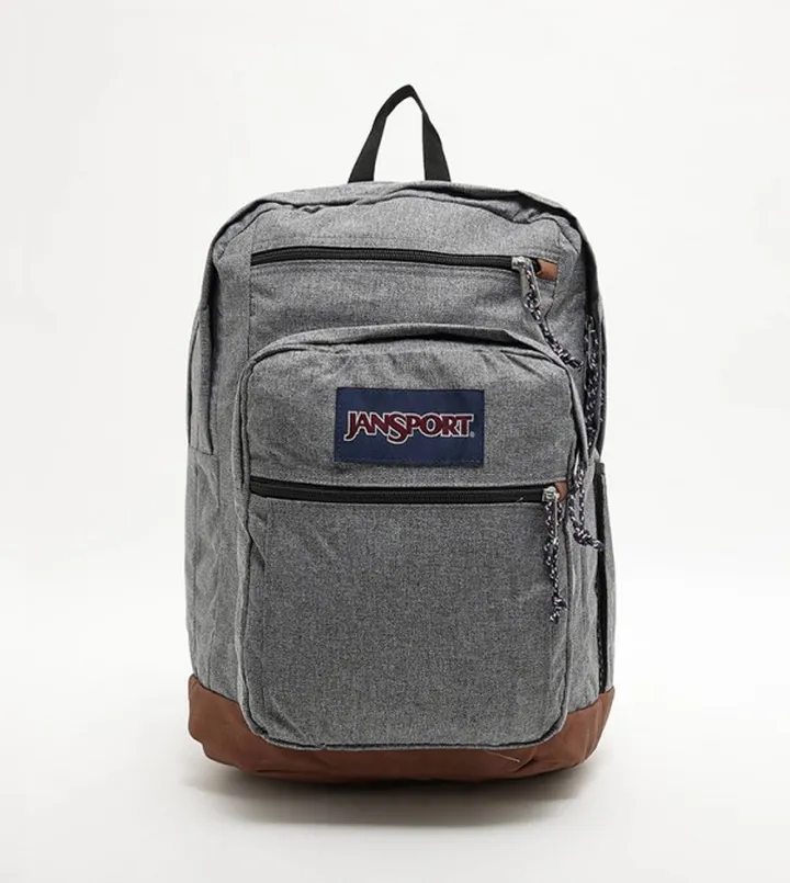 Logo Badge Zipper Backpack