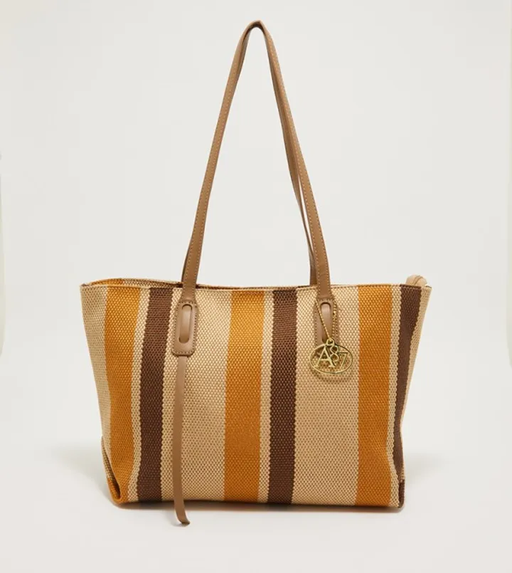 Aero Girls Striped Tote Bag