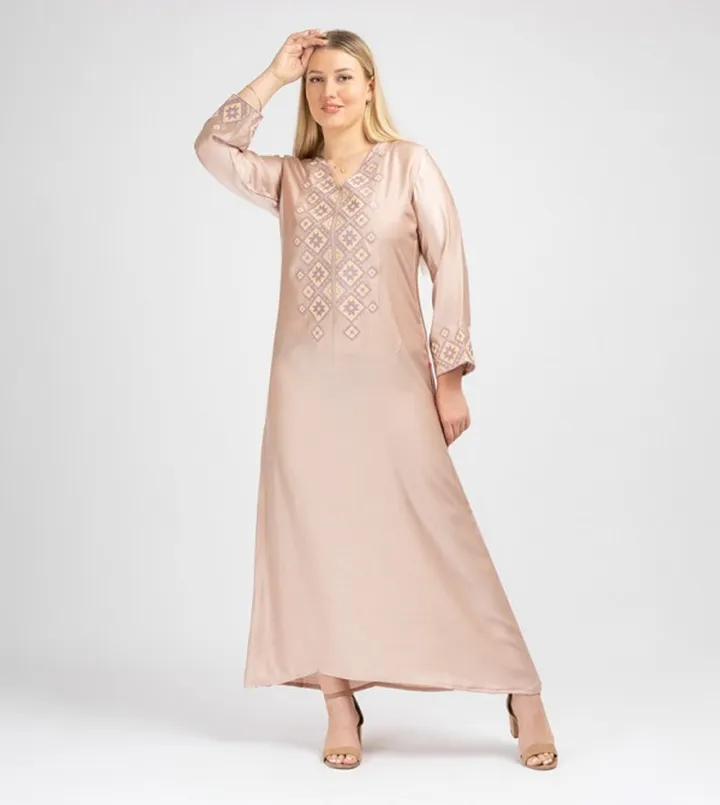 Embroidered Long Sleeves Jalabiya