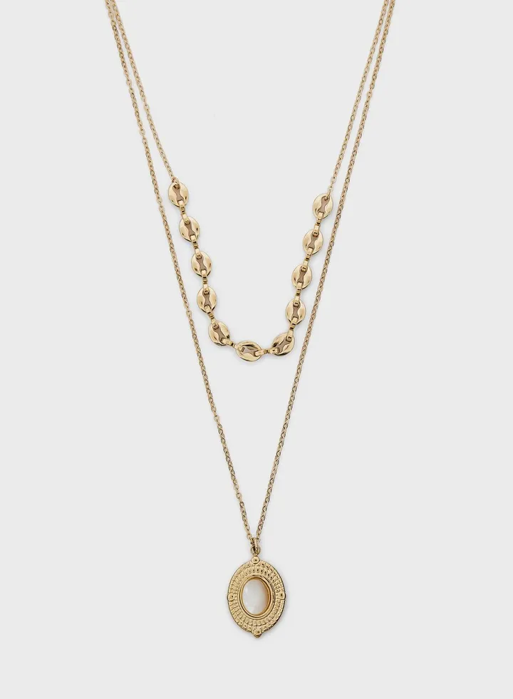 Maeve Moonstone Oval Pendant Necklace