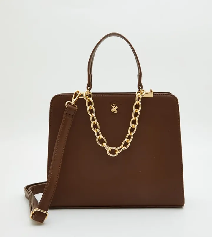 Logo Detailed Satchel Bag