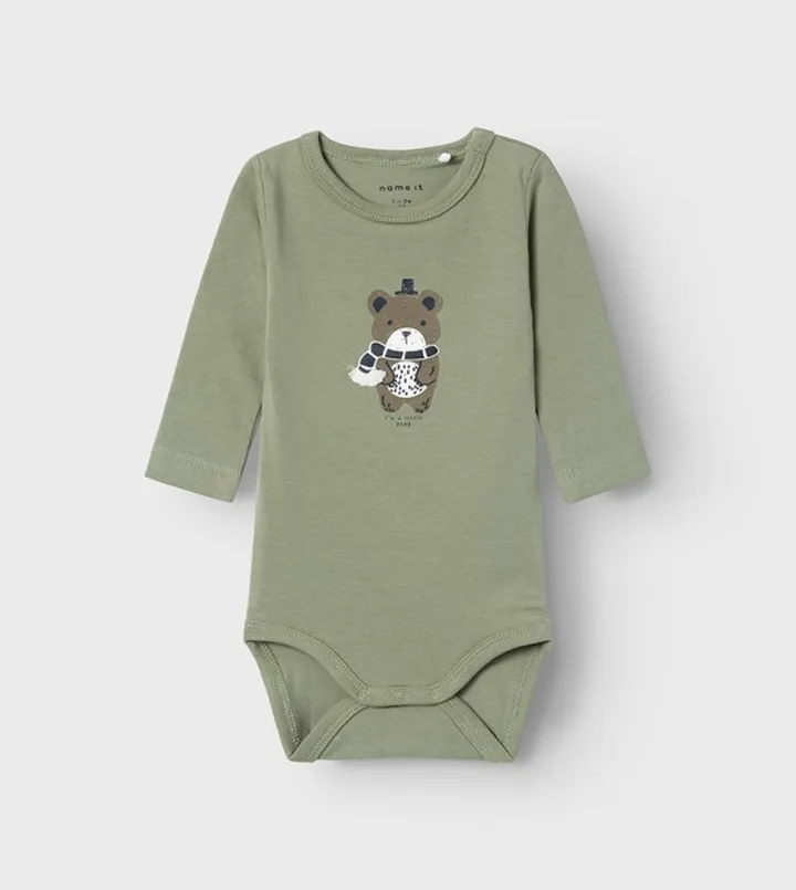 Printed Crew Neck Bodysuit