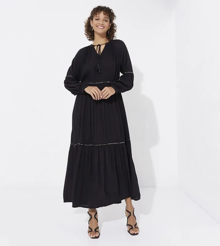 Aero Girl's Sequins Detail Midi Dress