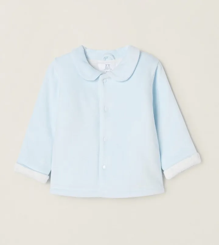Newborn Boys Velour Jacket