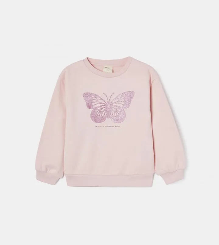 Girls Glitter Frosted Sweatshirt