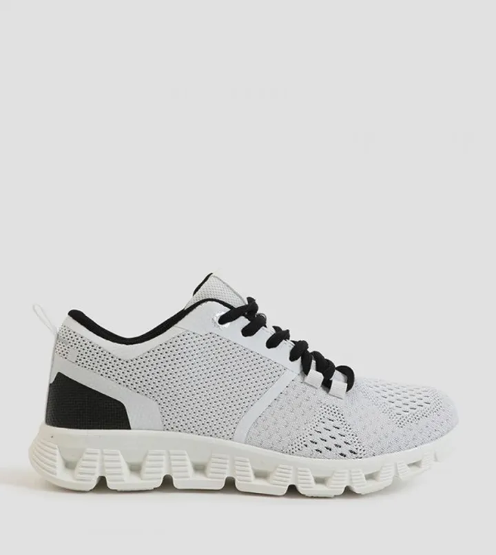 Knitted Lace Up Sneakers