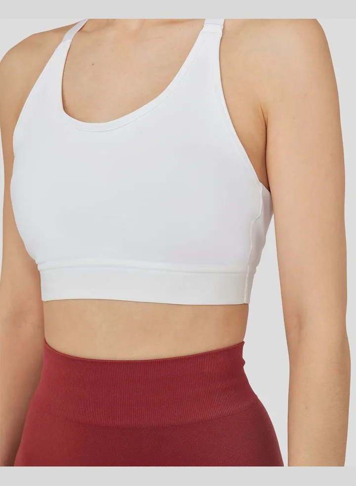 Women's White Metatek Sports Bra