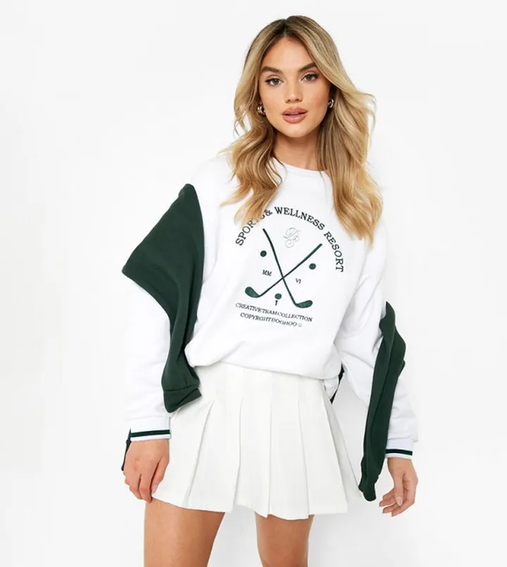 Jersey Pleated Tennis Skirt