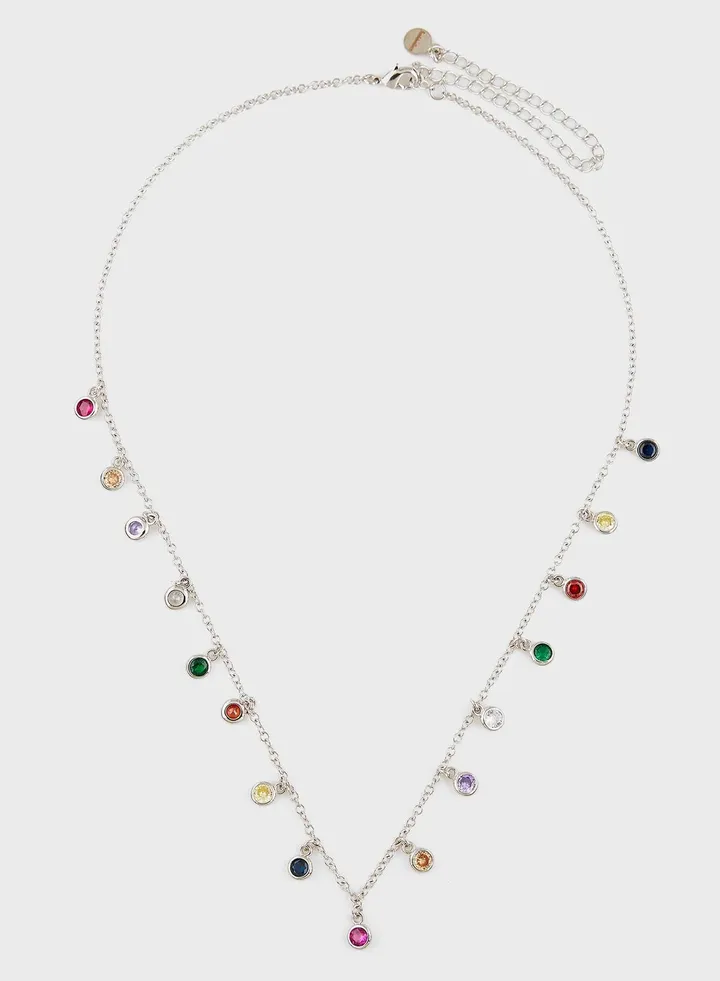 Rainbow Dangling Necklace