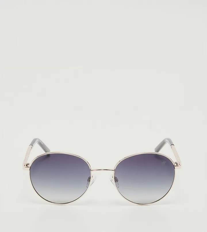 Full-Rim Round Sunglasses