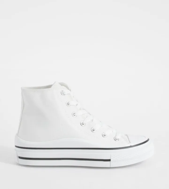 Platform High Top Lace Up Shoes