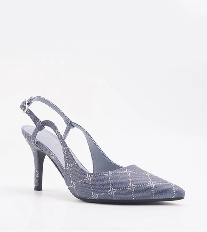 REAM Textured Slingback Pumps